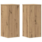 Supporti per Piante 2 pz Rovere 30x30x70 cm in Multistrato