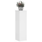 Supporti per Piante 2 pz Bianchi 17x17x60 cm Legno Multistrato