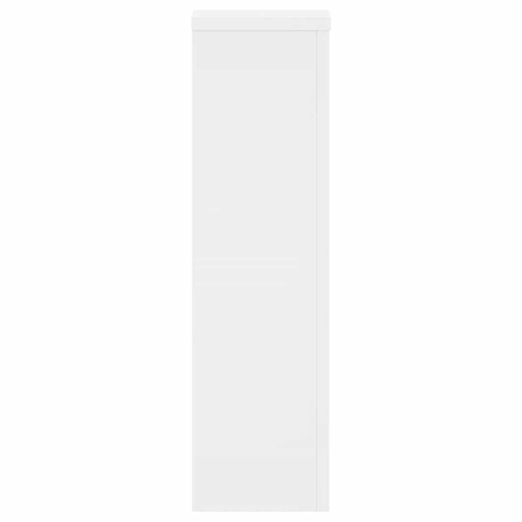 Supporti per Piante 2 pz Bianchi 17x17x60 cm Legno Multistrato