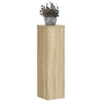 Supporti per Piante 2 pz Rovere 17x17x60 cm in Multistrato