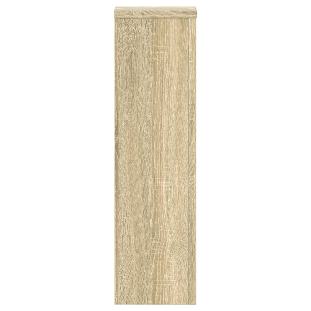 Supporti per Piante 2 pz Rovere 17x17x60 cm in Multistrato