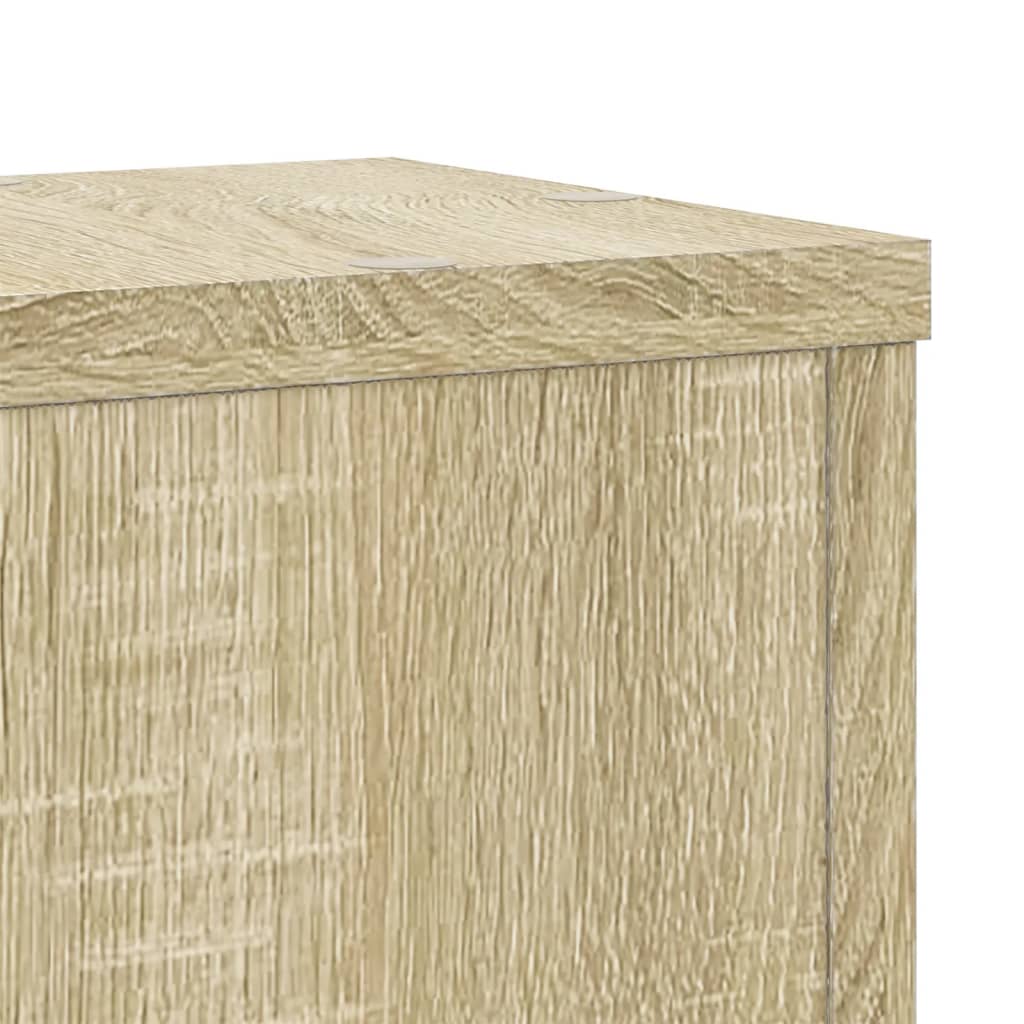 Supporti per Piante 2 pz Rovere 17x17x60 cm in Multistrato