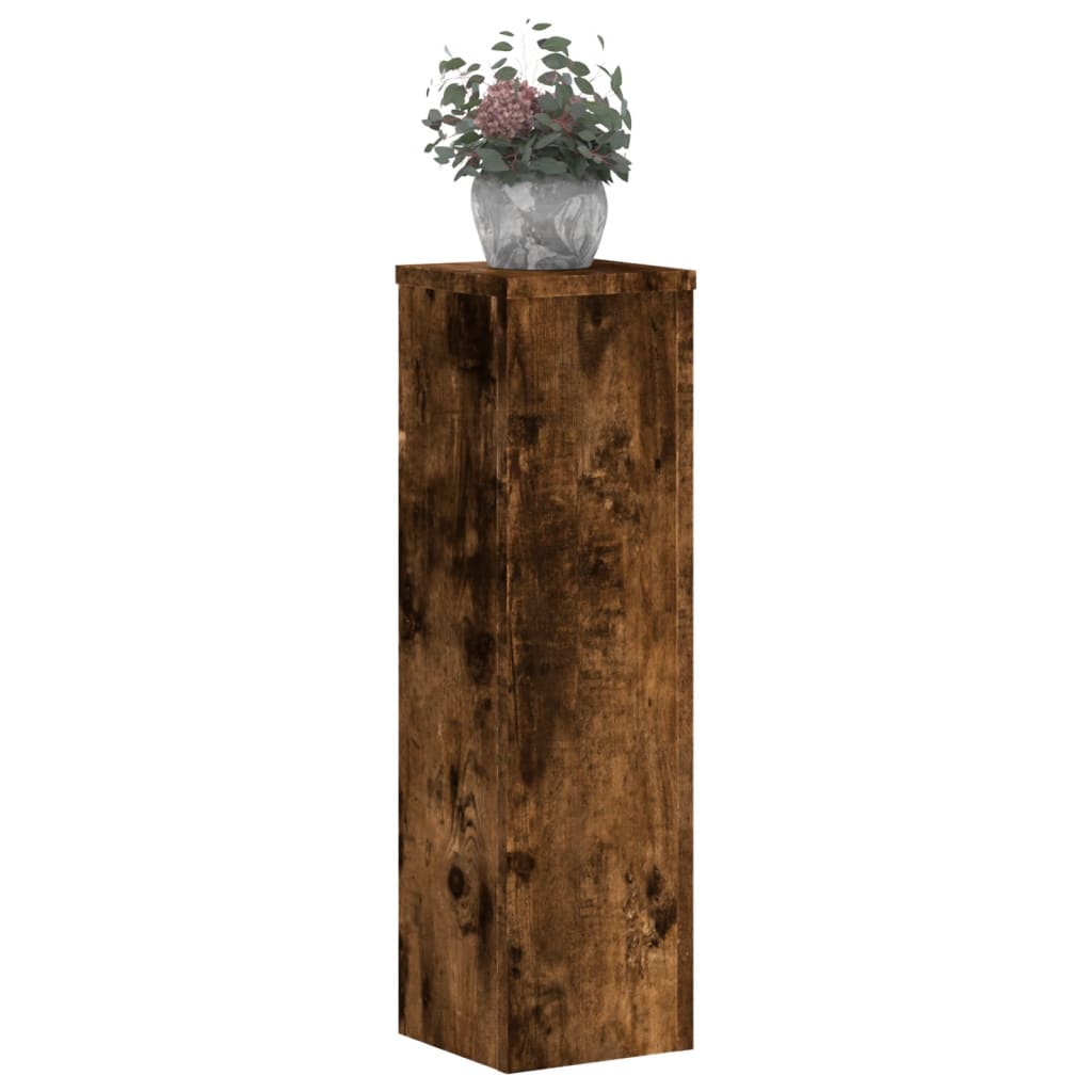 Supporti per Piante 2 pz Rovere 17x17x60 cm Legno Multistrato