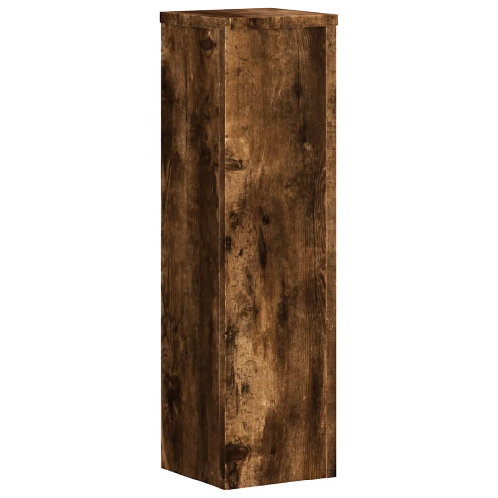 Supporti per Piante 2 pz Rovere 17x17x60 cm Legno Multistrato