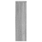 Supporti per Piante 2 pz Grigio 17x17x60 cm in Multistrato