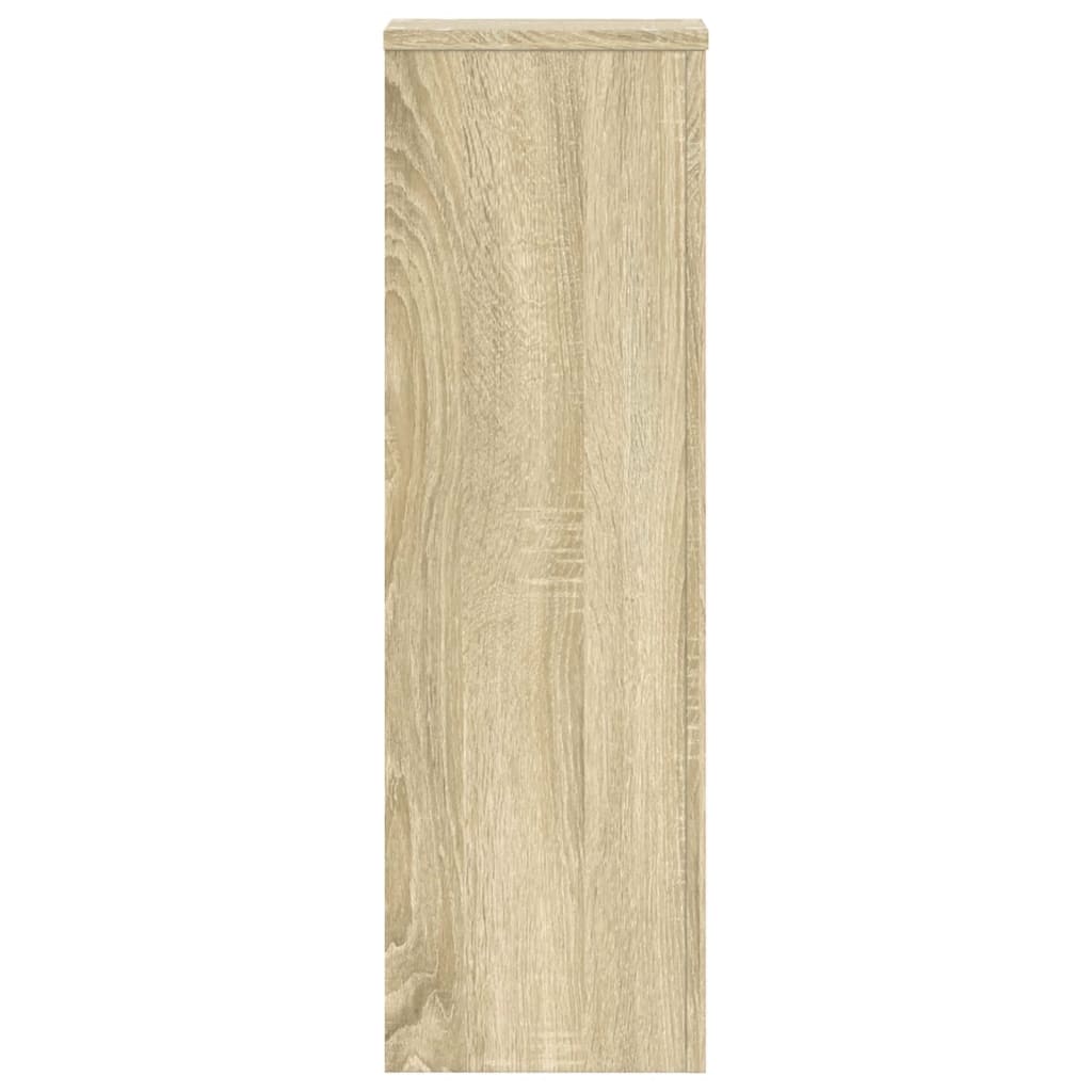 Supporti per Piante 2 pz Rovere 25x25x80 cm in Multistrato