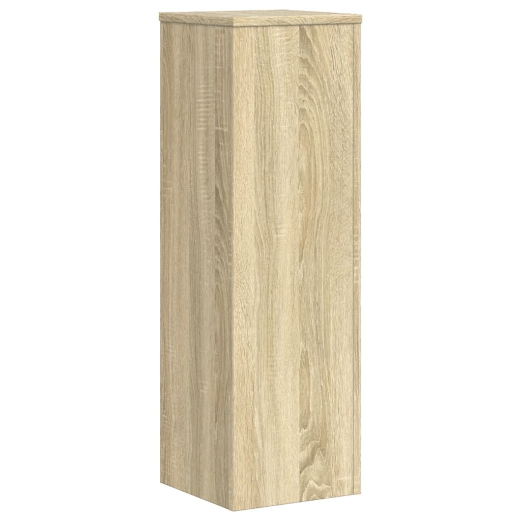 Supporti per Piante 2 pz Rovere 25x25x80 cm in Multistrato