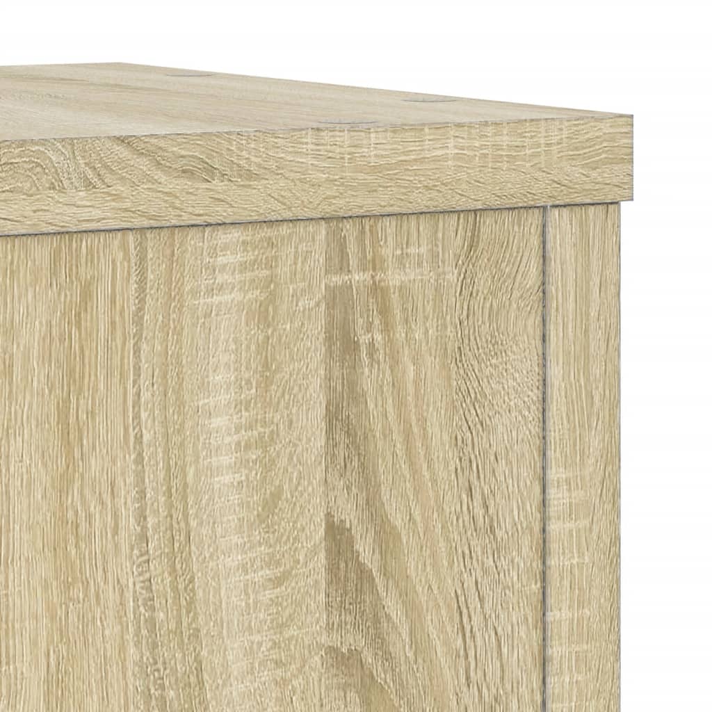 Supporti per Piante 2 pz Rovere 25x25x80 cm in Multistrato