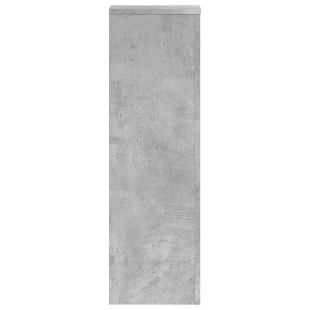 Supporti per Piante 2 pz Grigio 25x25x80 cm Legno Multistrato