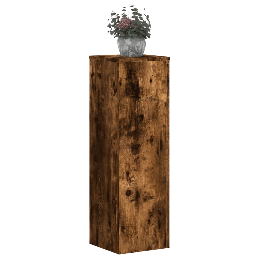 Supporti per Piante 2 pz Rovere 25x25x80 cm Legno Multistrato