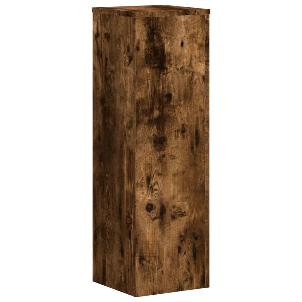 Supporti per Piante 2 pz Rovere 25x25x80 cm Legno Multistrato