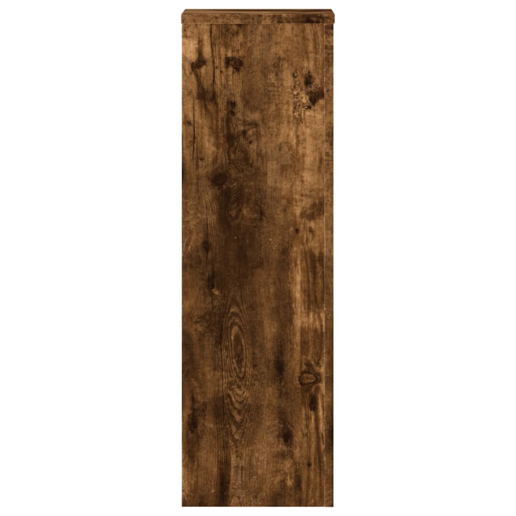 Supporti per Piante 2 pz Rovere 25x25x80 cm Legno Multistrato