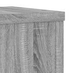 Supporti per Piante 2 pz Grigio 25x25x80 cm in Multistrato