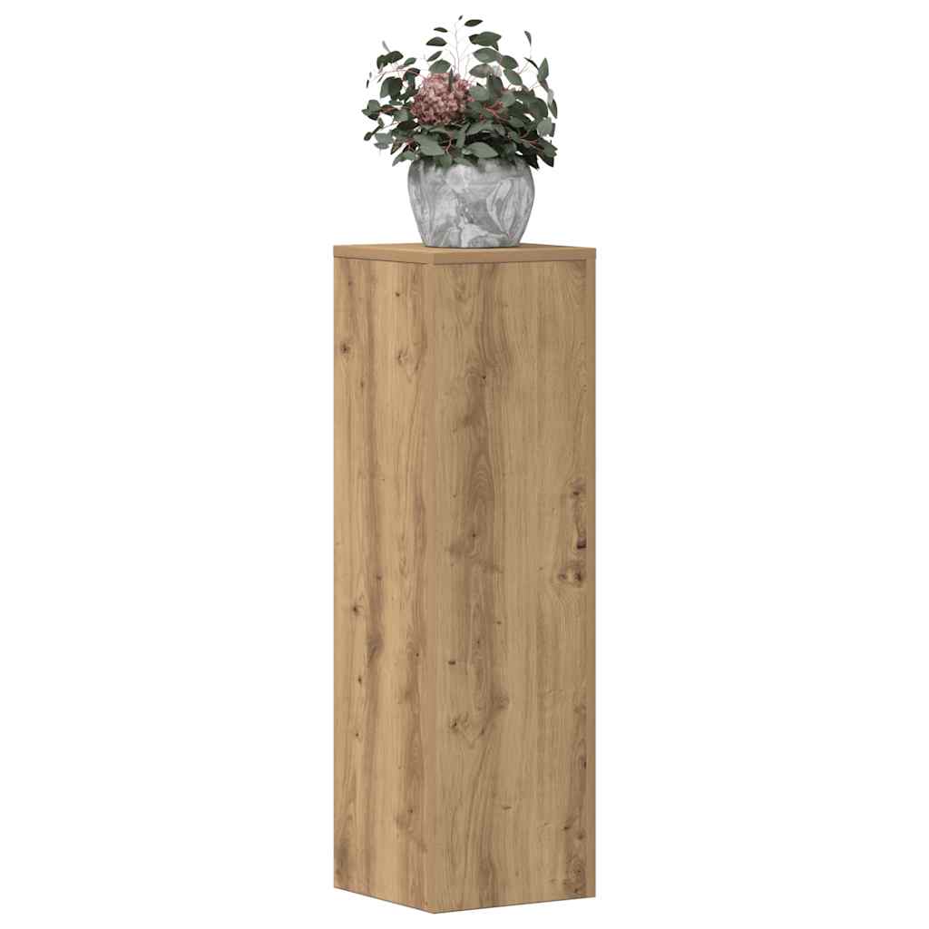 Supporti per Piante 2 pz Rovere 25x25x80 cm in Multistrato