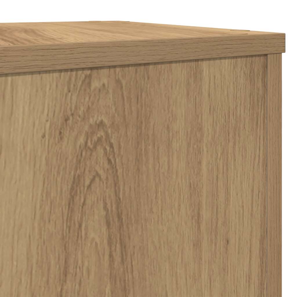 Supporti per Piante 2 pz Rovere 25x25x80 cm in Multistrato