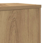 Supporti per Piante 2 pz Rovere 25x25x80 cm in Multistrato