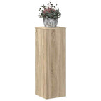 Supporto per Piante Rovere Sonoma 33x33x100cm Legno Multistrato