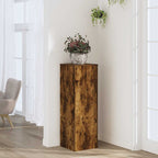 Supporto per Piante Rovere Fumo 33x33x100 cm in Truciolato