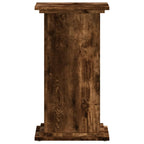 Supporto per Piante Rovere Fumo 33x33x60 cm Legno Multistrato