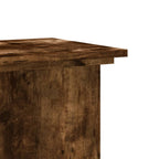 Supporto per Piante Rovere Fumo 33x33x60 cm Legno Multistrato