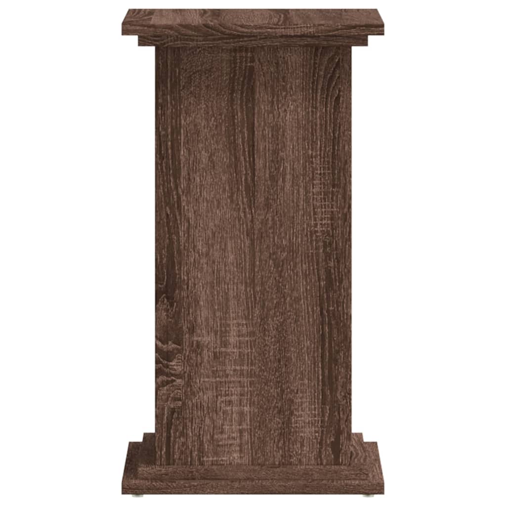 Supporto per Piante Rovere Marrone 33x33x60cm Legno Multistrato