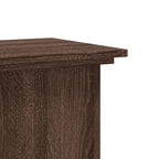 Supporto per Piante Rovere Marrone 33x33x60cm Legno Multistrato