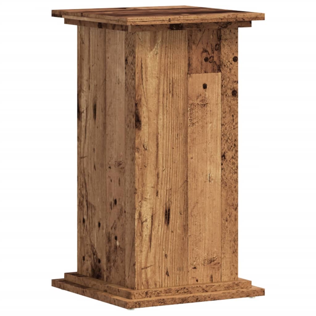 Supporto per Piante Legno Vecchio 33x33x60 cm Legno Multistrato