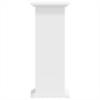 Supporto per Piante Bianco 33x33x80 cm in Legno Multistrato