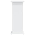 Supporto per Piante Bianco 33x33x80 cm in Legno Multistrato