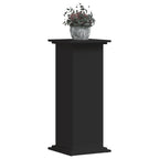 Supporto per Piante Nero 33x33x80 cm in Truciolato