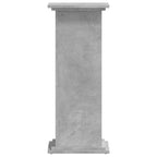 Supporto per Piante Grigio 33x33x80 cm in Legno Multistrato