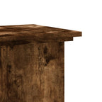 Supporto per Piante Rovere Fumo 33x33x80 cm Legno Multistrato