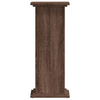 Supporto per Piante Rovere Marrone 33x33x80cm Legno Multistrato