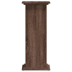 Supporto per Piante Rovere Marrone 33x33x80cm Legno Multistrato