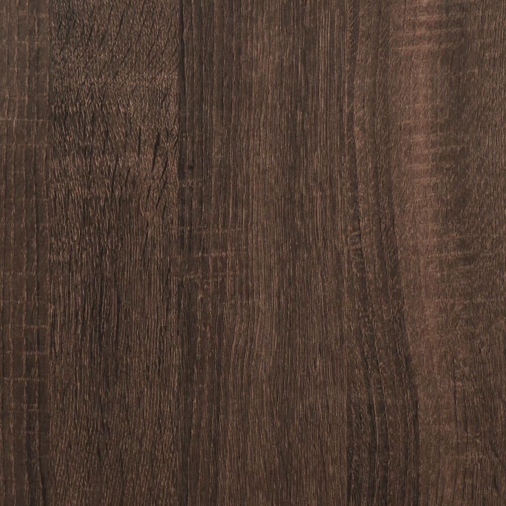 Supporto per Piante Rovere Marrone 33x33x80cm Legno Multistrato