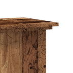 Supporto per Piante Legno Vecchio 33x33x80 cm Legno Multistrato