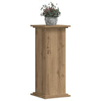 Supporto per Piante Rovere Artigianale 33x33x80 cm Multistrato