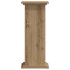 Supporto per Piante Rovere Artigianale 33x33x80 cm Multistrato