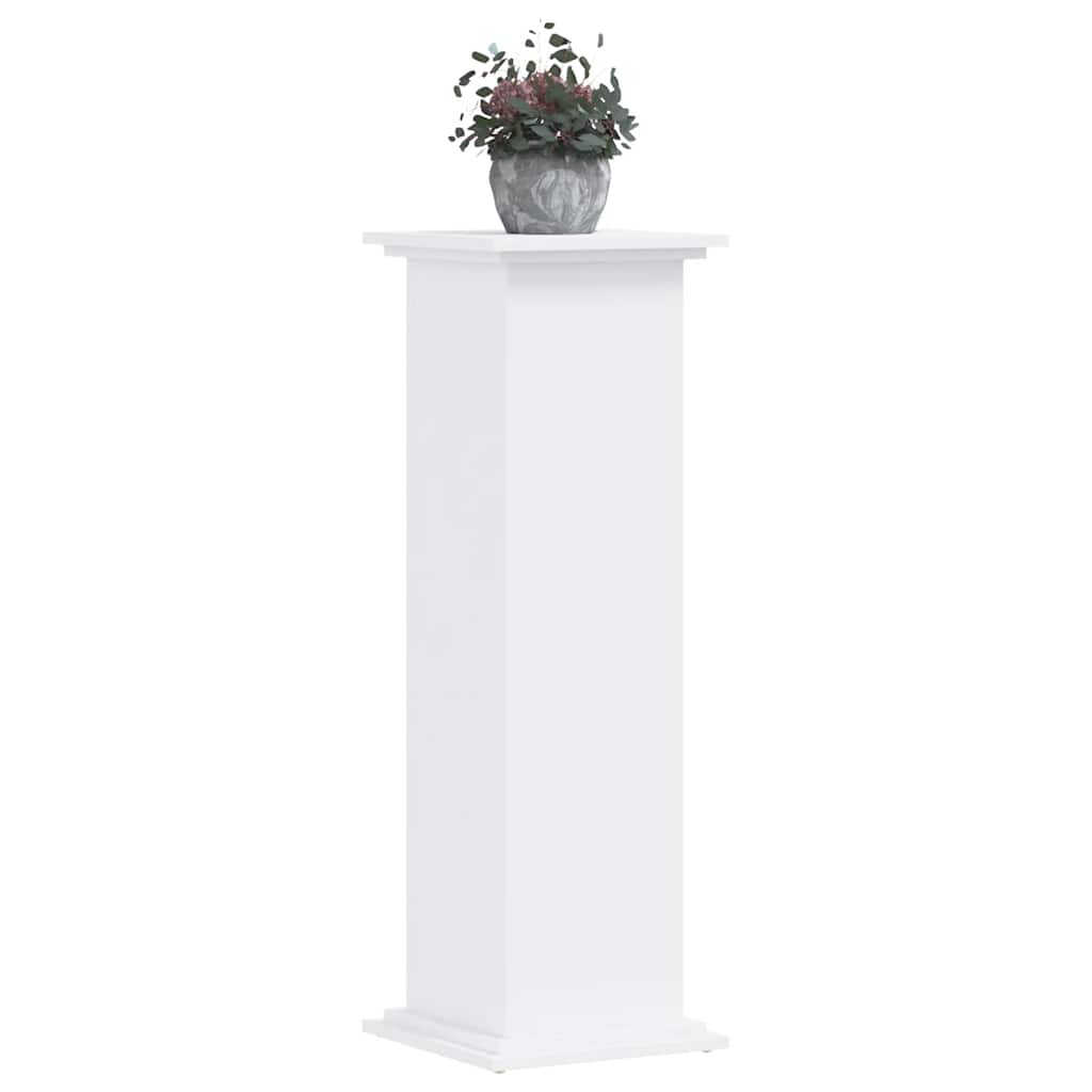 Supporto per Piante Bianco 33x33x100 cm in Truciolato
