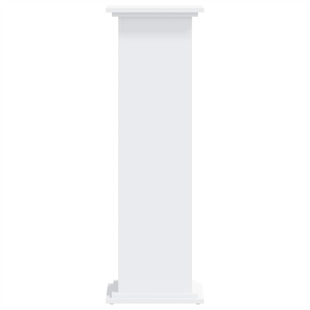 Supporto per Piante Bianco 33x33x100 cm in Truciolato