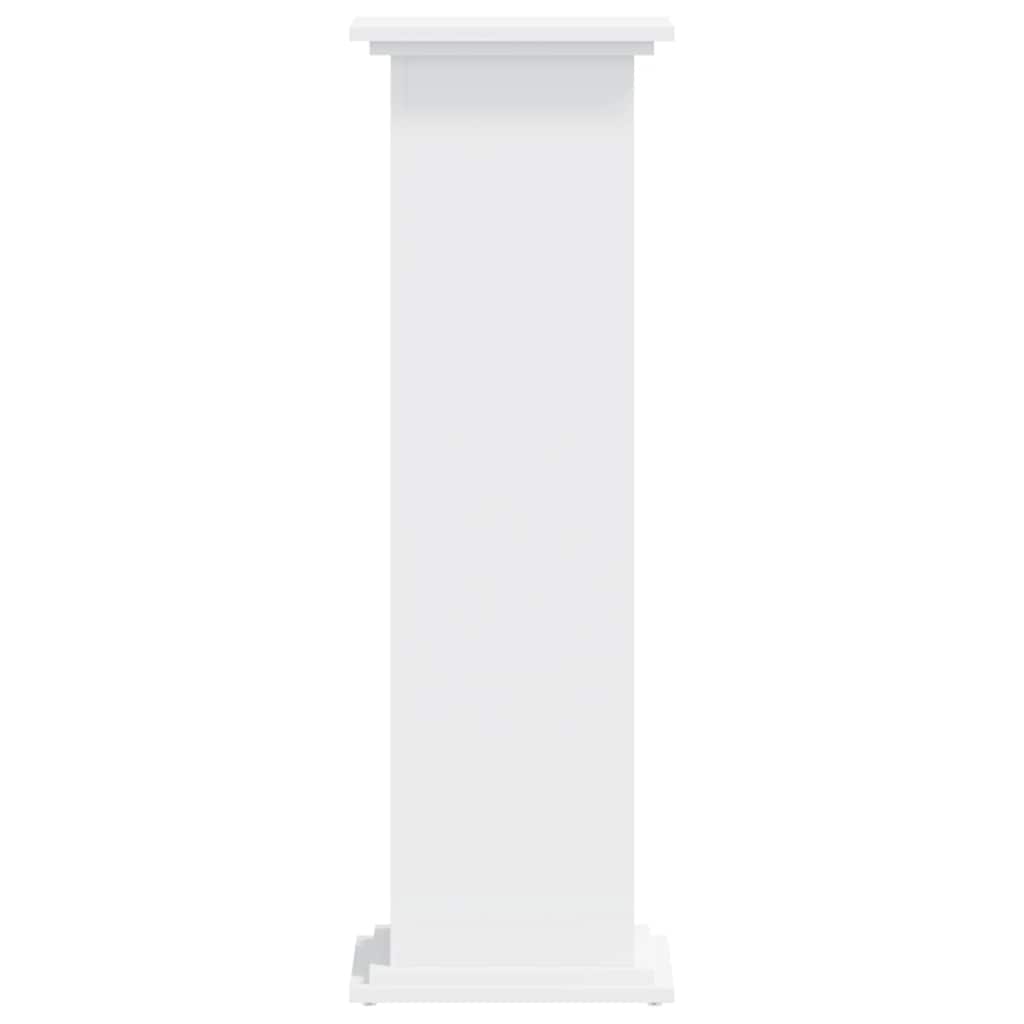 Supporto per Piante Bianco 33x33x100 cm in Truciolato