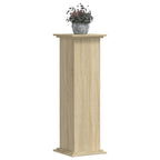 Supporto per Piante Rovere Sonoma 33x33x100cm Legno Multistrato
