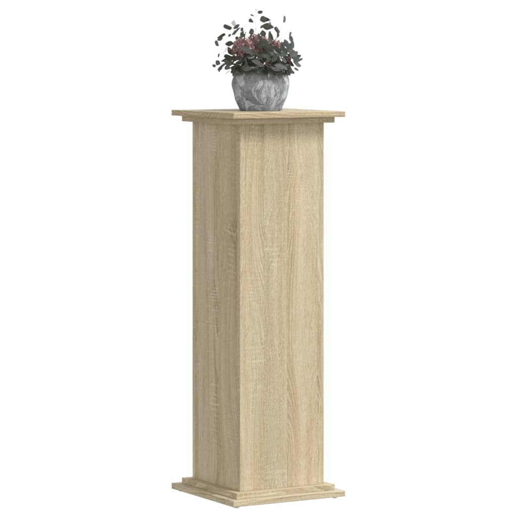 Supporto per Piante Rovere Sonoma 33x33x100cm Legno Multistrato