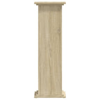 Supporto per Piante Rovere Sonoma 33x33x100cm Legno Multistrato