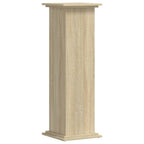 Supporto per Piante Rovere Sonoma 33x33x100cm Legno Multistrato