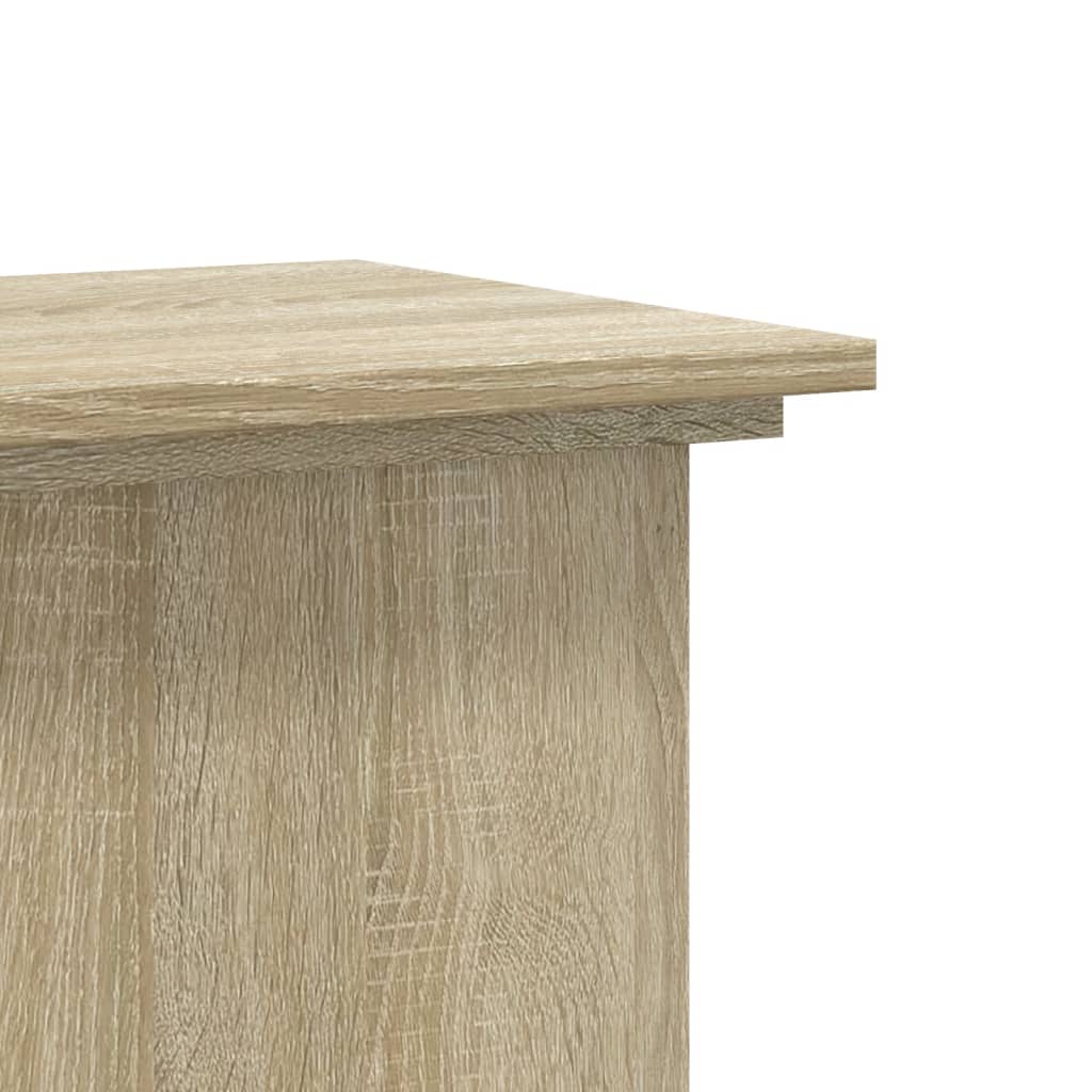 Supporto per Piante Rovere Sonoma 33x33x100cm Legno Multistrato