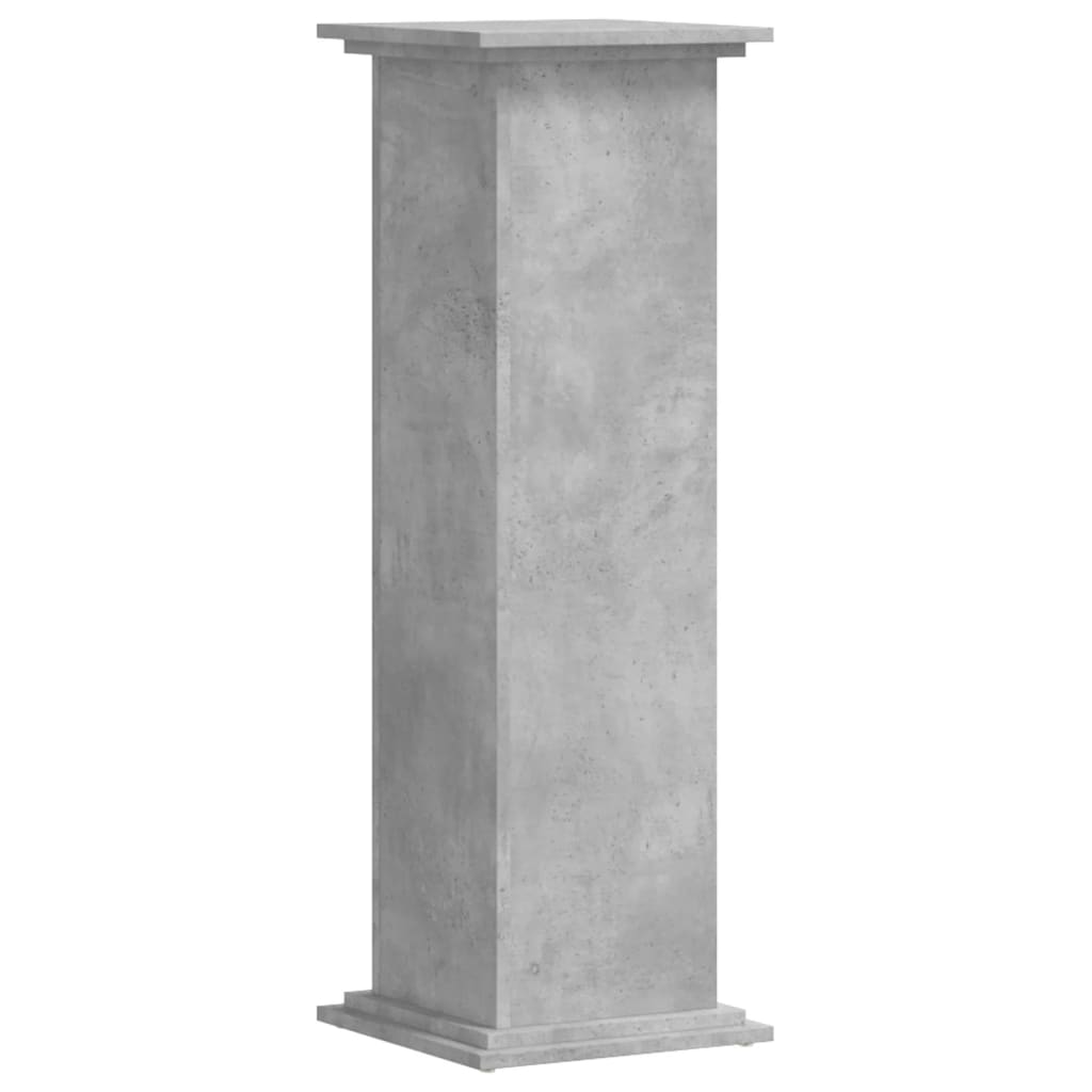 Supporto per Piante Grigio 33x33x100 cm in Truciolato