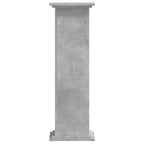Supporto per Piante Grigio 33x33x100 cm in Truciolato