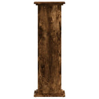 Supporto per Piante Rovere Fumo 33x33x100 cm in Truciolato