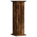 Supporto per Piante Rovere Fumo 33x33x100 cm in Truciolato